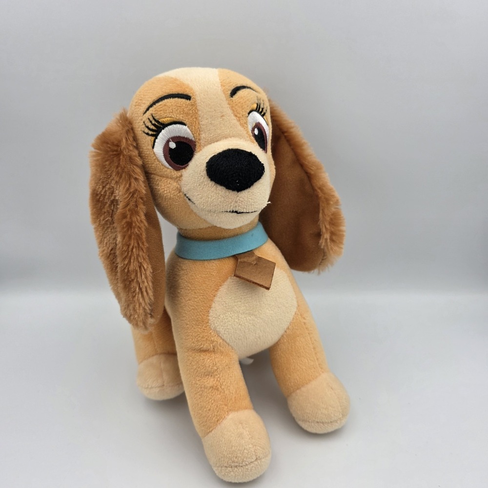Disney Lady‎ Plush from Lady and The Tramp Golden Dog Long Ears 9"